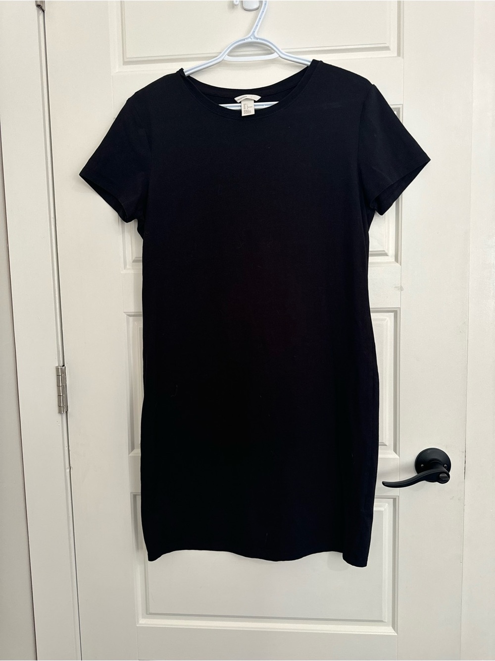 H&M Classic Black Short-Sleeve T-Shirt Dress